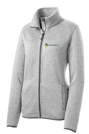 Port Authority® Ladies Sweater Fleece Jacket